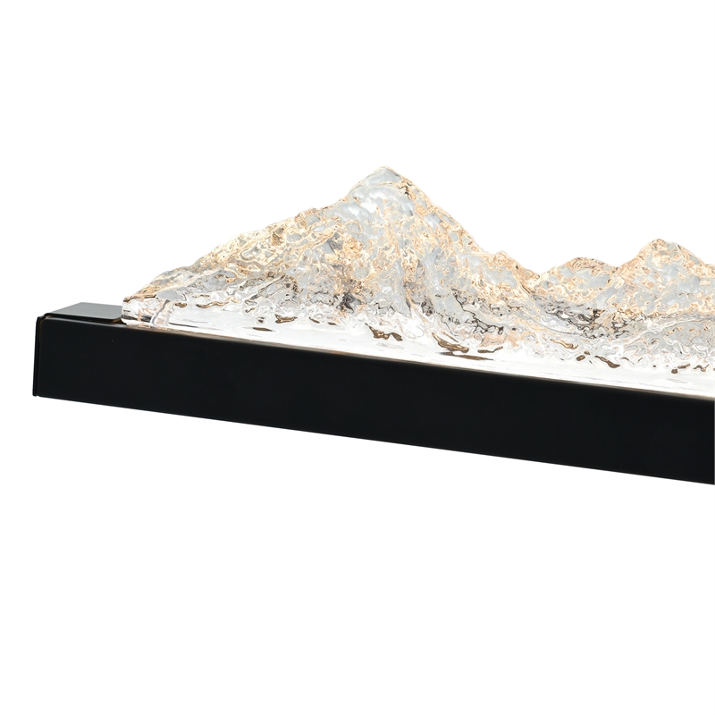 CWI Lighting Himalayas Integrated LED Black Vanity Light