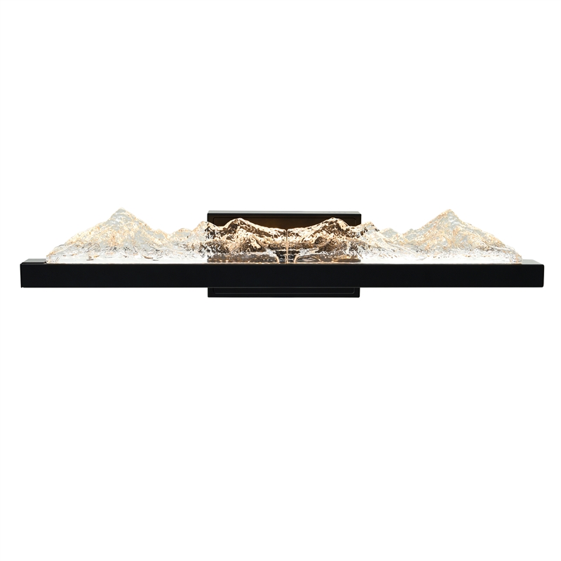 CWI Lighting Himalayas Integrated LED Black Vanity Light