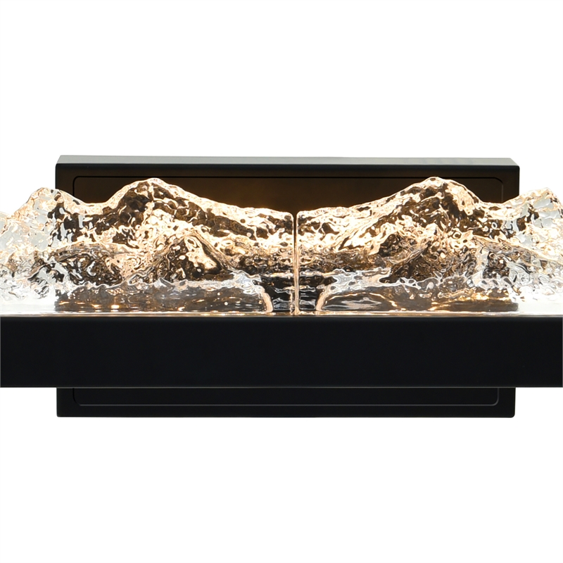 CWI Lighting Himalayas Integrated LED Black Vanity Light
