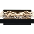 CWI Lighting Himalayas Integrated LED Black Vanity Light