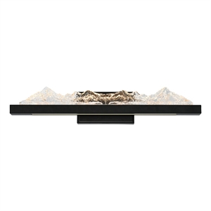 CWI Lighting Himalayas Integrated LED Black Vanity Light