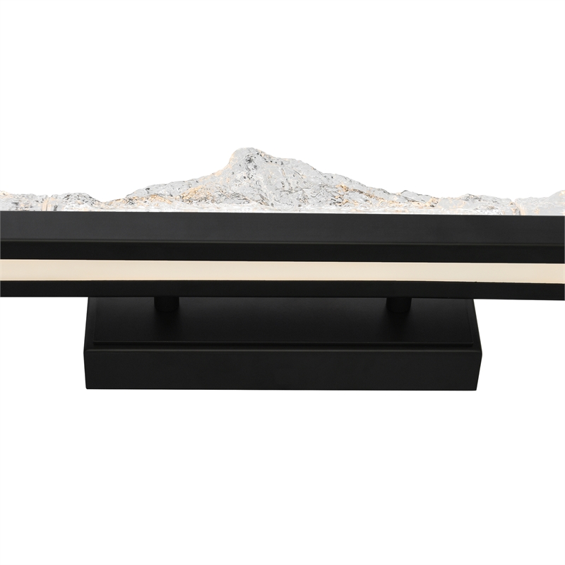 CWI Lighting Himalayas Integrated LED Black Vanity Light