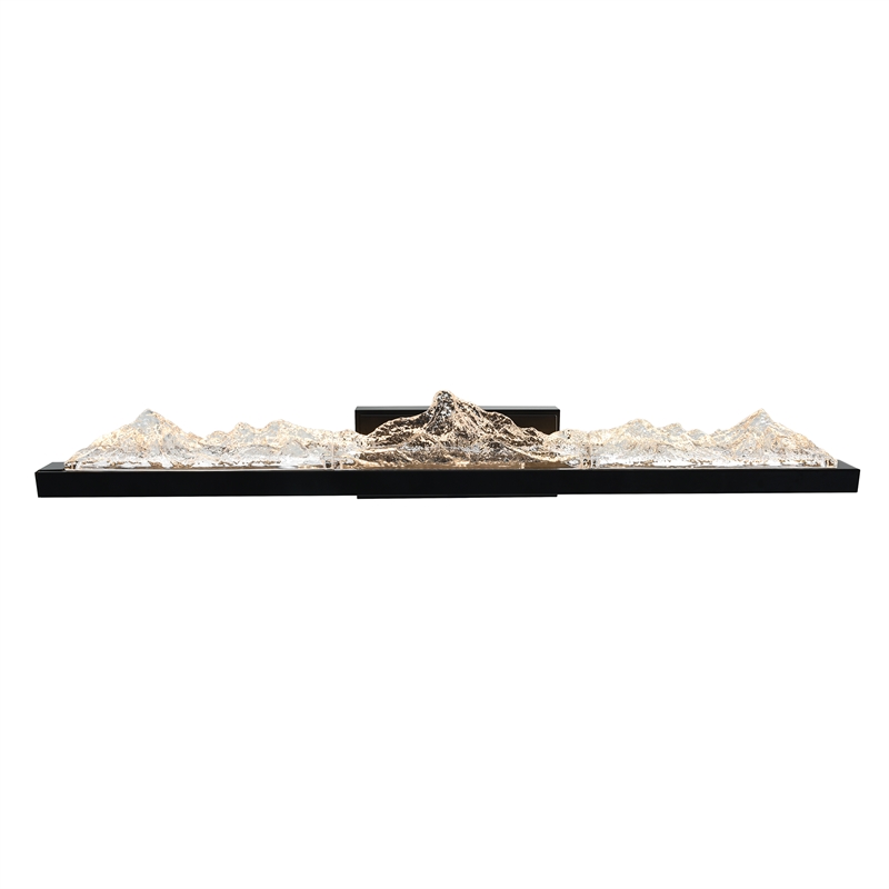 CWI Lighting Himalayas Integrated LED Black Vanity Light