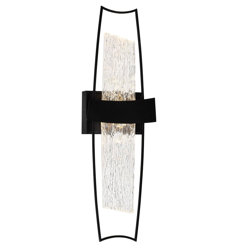 CWI Lighting Guadiana Integrated LED Black Wall Light