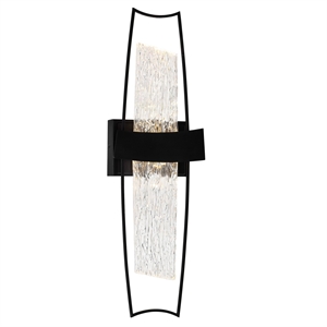 CWI Lighting Guadiana Integrated LED Black Wall Light