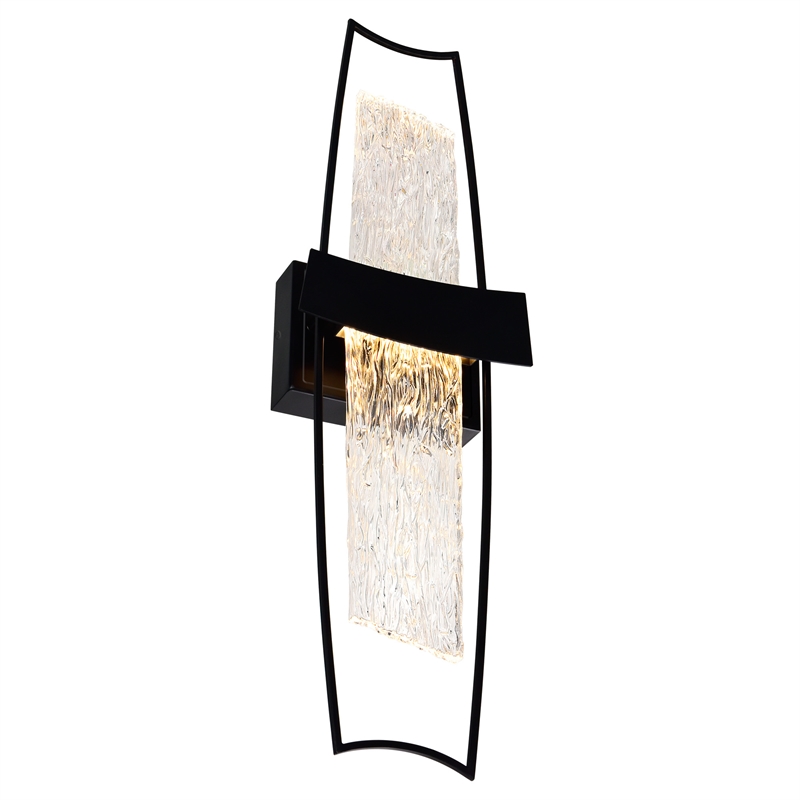 CWI Lighting Guadiana Integrated LED Black Wall Light