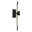 CWI Lighting Guadiana Integrated LED Black Wall Light