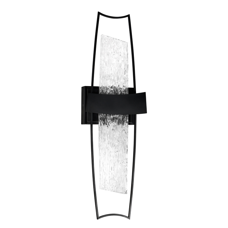 CWI Lighting Guadiana Integrated LED Black Wall Light