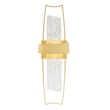 CWI Lighting Guadiana Integrated LED Satin Gold Wall Light