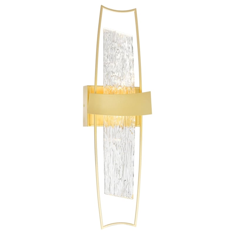 CWI Lighting Guadiana Integrated LED Satin Gold Wall Light