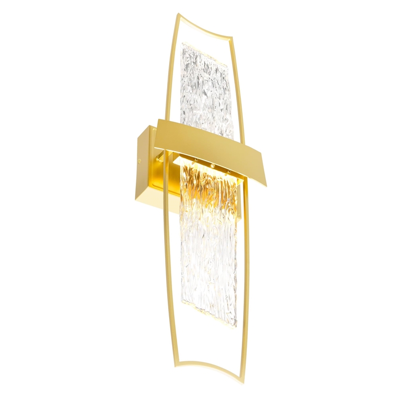 CWI Lighting Guadiana Integrated LED Satin Gold Wall Light