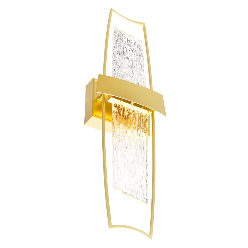 CWI Lighting Guadiana Integrated LED Satin Gold Wall Light