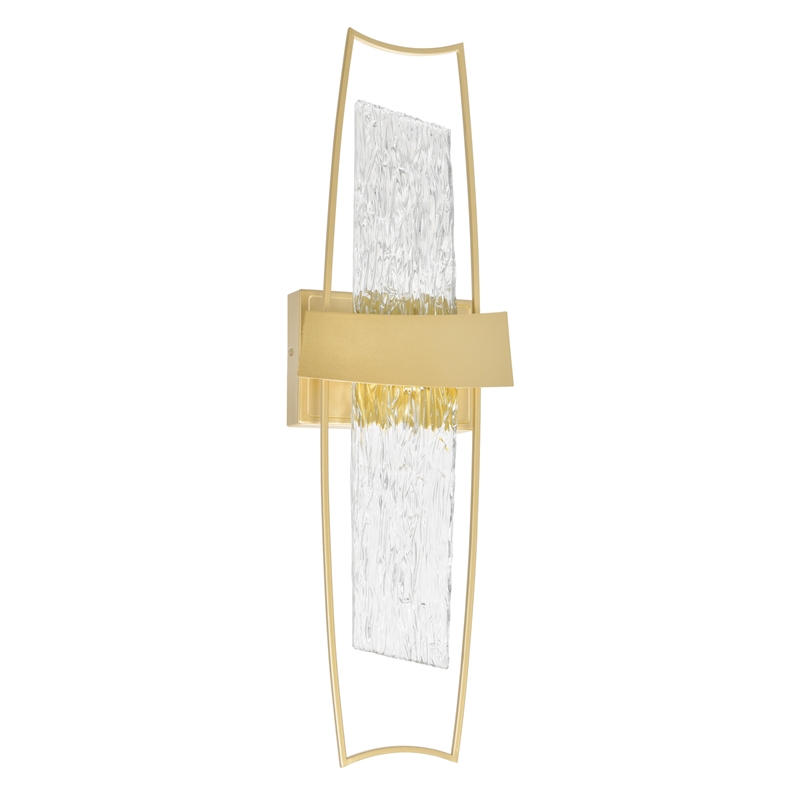 CWI Lighting Guadiana Integrated LED Satin Gold Wall Light