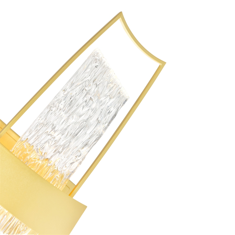 CWI Lighting Guadiana Integrated LED Satin Gold Wall Light