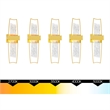 CWI Lighting Guadiana Integrated LED Satin Gold Wall Light