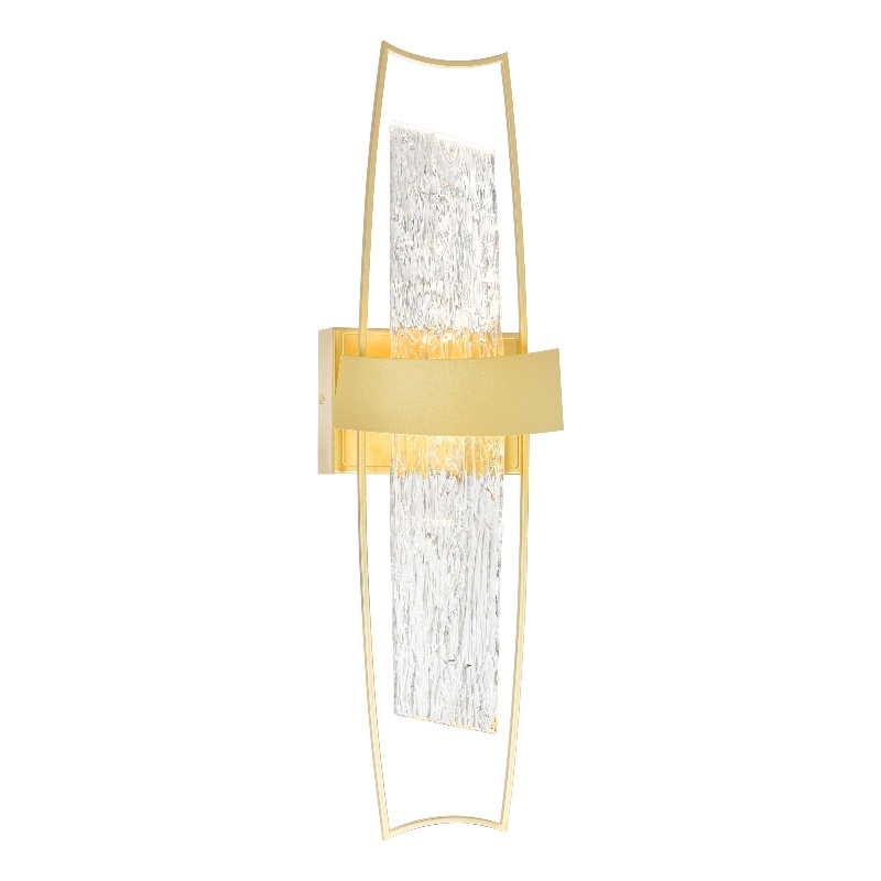 CWI Lighting Guadiana Integrated LED Satin Gold Wall Light