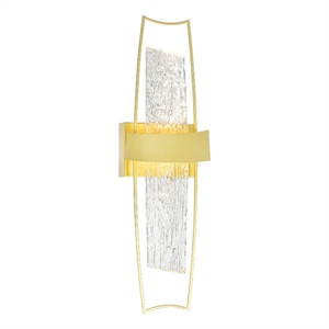 cwi lighting guadiana integrated led satin gold wall light