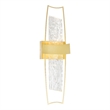 CWI Lighting Guadiana Integrated LED Satin Gold Wall Light
