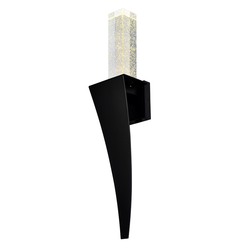 CWI Lighting Catania Integrated LED Black Wall Light