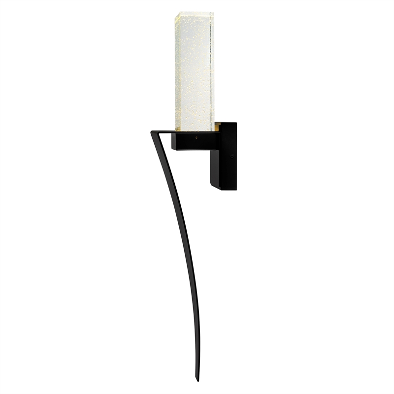 CWI Lighting Catania Integrated LED Black Wall Light
