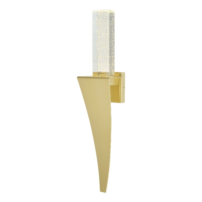 CWI Lighting Catania Integrated LED Satin Gold Wall Light