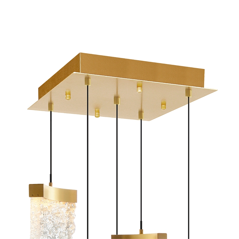 CWI Lighting Lava Integrated LED Brass Mini Pendant