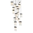 CWI Lighting Lava Integrated LED Black Chandelier