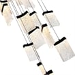 CWI Lighting Lava Integrated LED Black Chandelier
