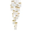 CWI Lighting Lava Integrated LED Brass Chandelier