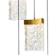 CWI Lighting Lava Integrated LED Brass Chandelier