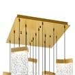CWI Lighting Lava Integrated LED Brass Chandelier