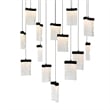 CWI Lighting Lava Integrated LED Black Chandelier