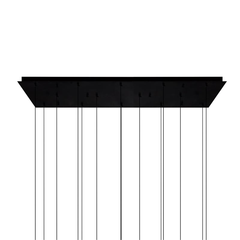 CWI Lighting Lava Integrated LED Black Chandelier
