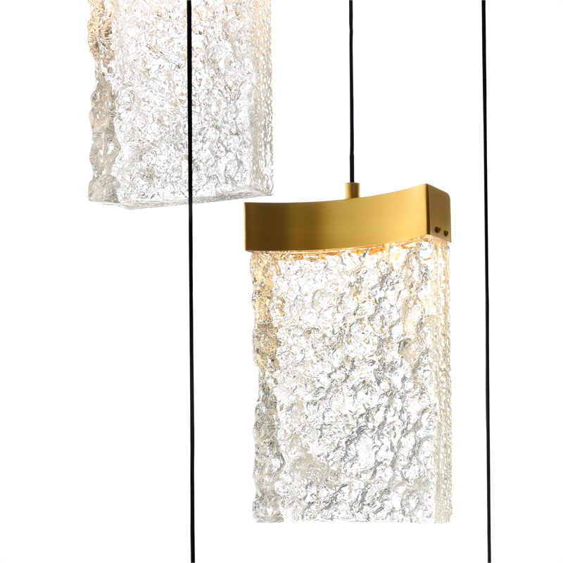 CWI Lighting Lava Integrated LED Brass Chandelier