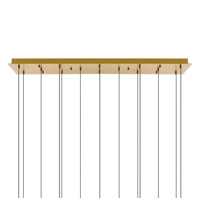 CWI Lighting Lava Integrated LED Brass Chandelier