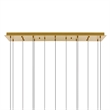 CWI Lighting Lava Integrated LED Brass Chandelier