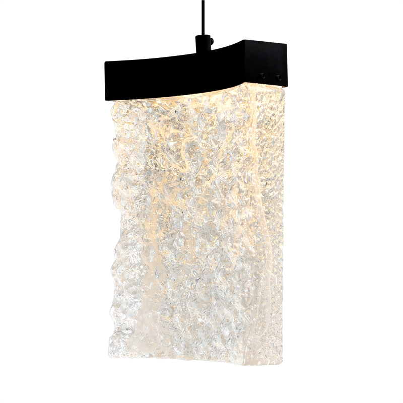 CWI Lighting Lava Integrated LED Black Mini Pendant