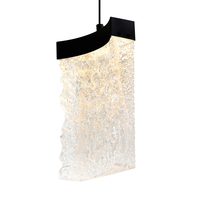 CWI Lighting Lava Integrated LED Black Mini Pendant