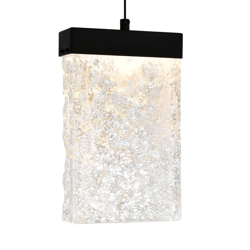 CWI Lighting Lava Integrated LED Black Mini Pendant