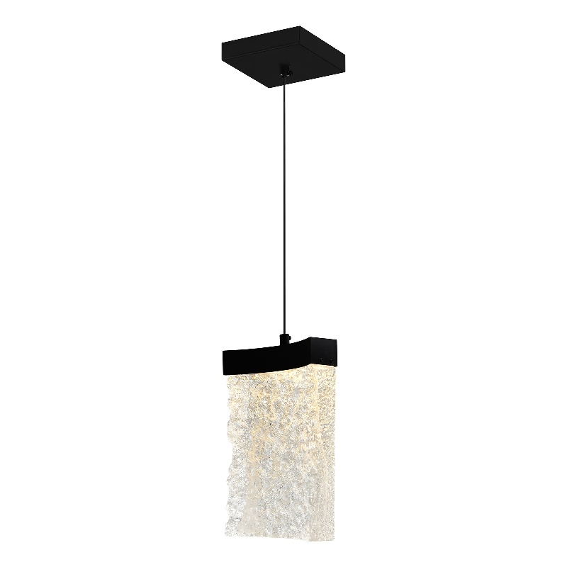 CWI Lighting Lava Integrated LED Black Mini Pendant
