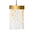 CWI Lighting Lava Integrated LED Brass Mini Pendant