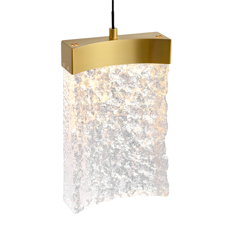 CWI Lighting Lava Integrated LED Brass Mini Pendant