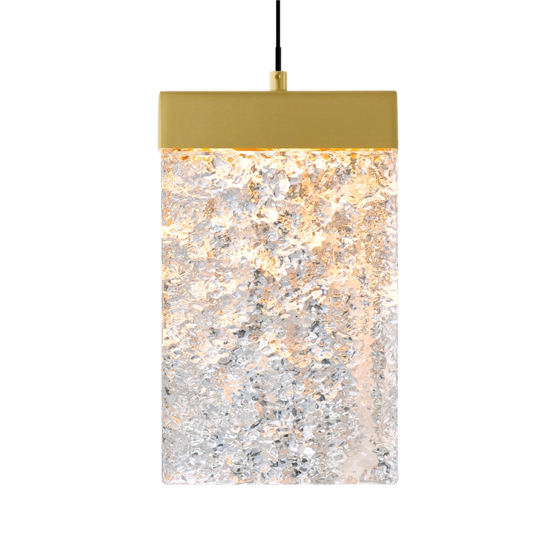 CWI Lighting Lava Integrated LED Brass Mini Pendant