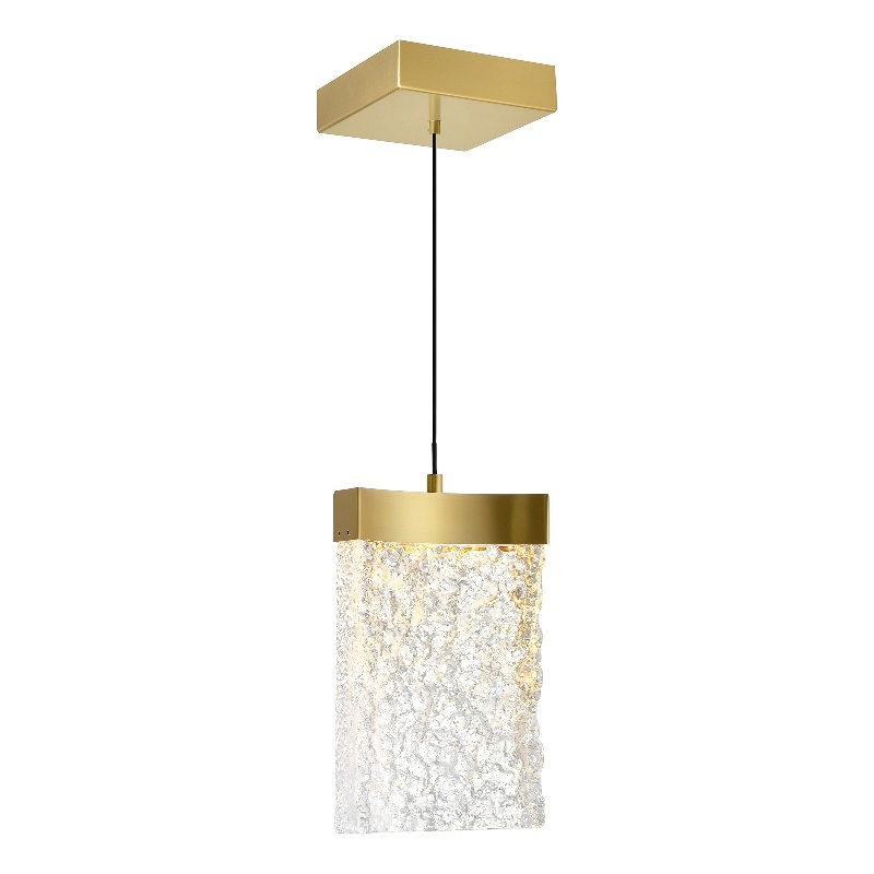 CWI Lighting Lava Integrated LED Brass Mini Pendant