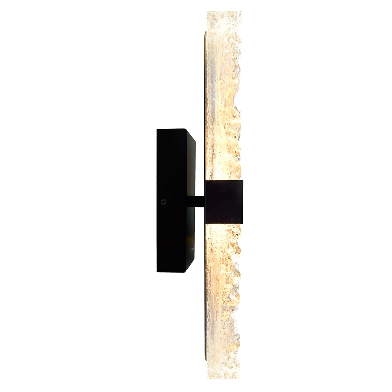 CWI Lighting Lava Integrated LED Black Wall Light
