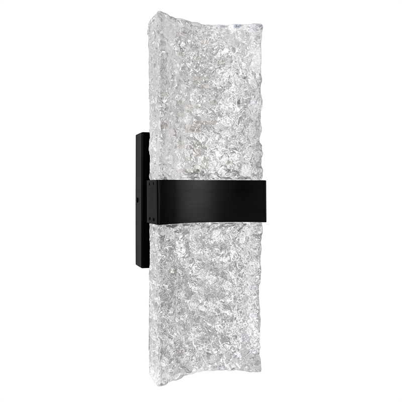 CWI Lighting Lava Integrated LED Black Wall Light