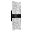 CWI Lighting Lava Integrated LED Black Wall Light