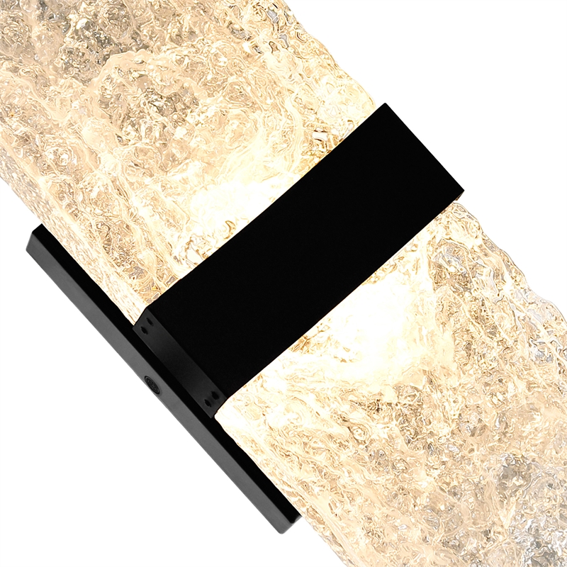 CWI Lighting Lava Integrated LED Black Wall Light