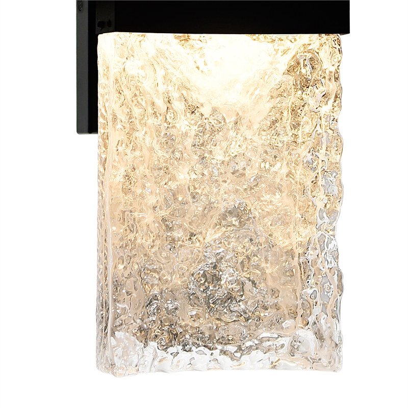 CWI Lighting Lava Integrated LED Black Wall Light