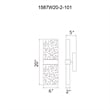 CWI Lighting Lava Integrated LED Black Wall Light